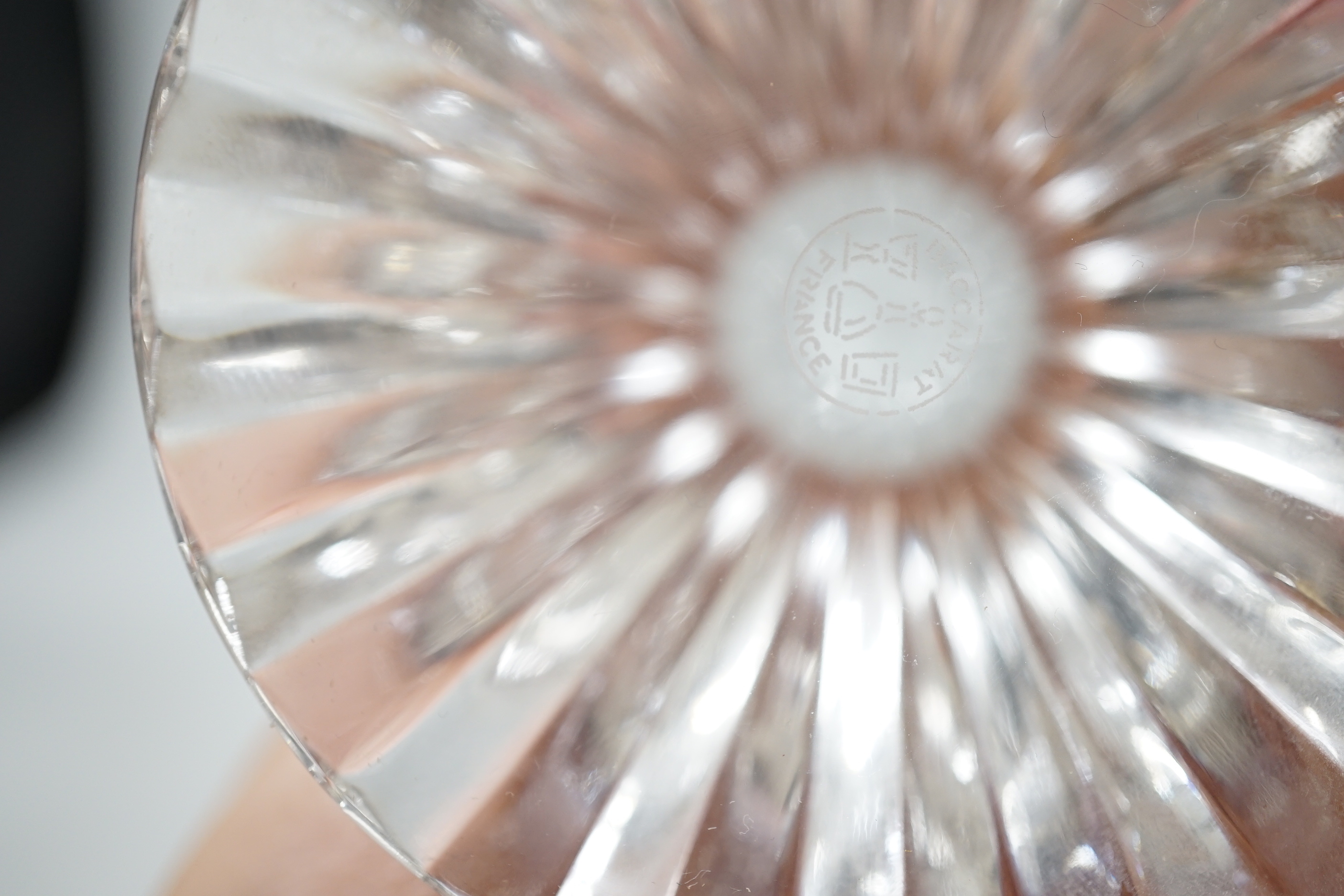Two pairs of Baccarat drinking glasses